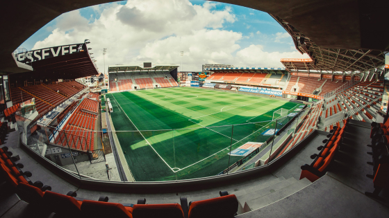 Een zicht op de binnenkant van de Elindus Arena