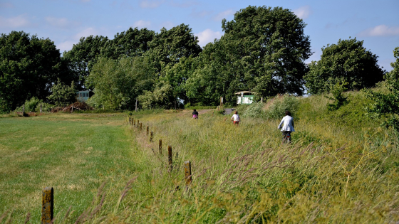 fietsers in de Slekkeput en Gaverbeekse Meersen