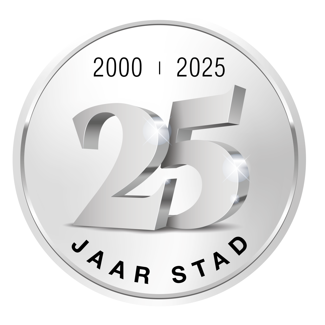 Label 25 jaar stad